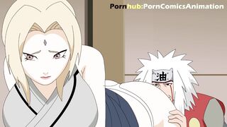 Naruto Hentai การ์ตูนโป๊นารูโตะxxx เจ้าหญิงซึนาเดะแห่งโคโนฮะ โดนจิไรยะนินจาขี้เงี่ยนจับดูดหีขยี้เม็ดแตด แล้วเอาควยถูร่องหี จนเสียวทนไม่ไหว เลยแหวกรูขึ้นขย่มเย็ดกระแทกควยเองจนน้ำหีไหลทะลักเต็มดุ้นควย