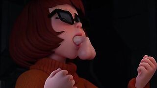 การ์ตูนโป๊3D ดัดแปลงจากเรื่องสกูบี้ดู SCOOBY DOO XXX น้องเวลม่าสาวแว่นผมส้มโดนจับกดหัวบ๊วบควยตอนไขปริศนา หลงมาอยู่คนเดียวแถมมีกระเจี๊ยวใหญ่ยาวอยู่ตรงหน้า นอนถ่างร่องหีให้ควยปริศนาเย็ดสดแตกใน แล้วงัดหำมาดูดน้ำว่าวจนหมดควย