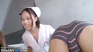 Japanese busty nurse รุมเย็ดหีพยาบาลสาวส่วนตัวในห้องคนไข้ vip โคตรเสียวนมใหญ่มาก