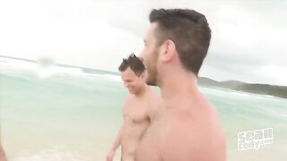 หนัง x เกย์ Man Gay cock sucking outdoor ทหารหื่นจับเพื่อนมารุมเย็ด