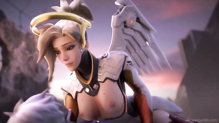 อนิเมะ18+ Overwatch Mercy จากเกมออนไลน์มาเป็นเฮ็นไท Rule34 จับเย็ดหีนางเอกสวยนมใหญ่ เย็ดกันในหลายบทบาท แต่ฉากเสียบหีคาชุดพยาบาลโคตรเด็ด นอนเย็ดหีจนนมเด้งฟินสุดๆ