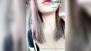 คลิปหลุด Onlyfans mintra4444 น้องมินตรา โนบรานั่งรถไปกับ FC เงี่ยนทนไม่ไหวจอดข้างทางจับโม๊กควยในรถขึ้นขย่มควยคารถเย็ดสดอย่างเสียว ชักแตกเต็มตูด