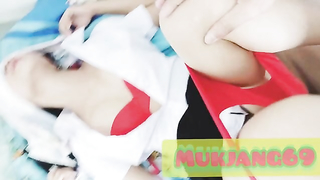 Thai Techno Girl Red Underwear สาวเทคโนชุดชั้นในแดง